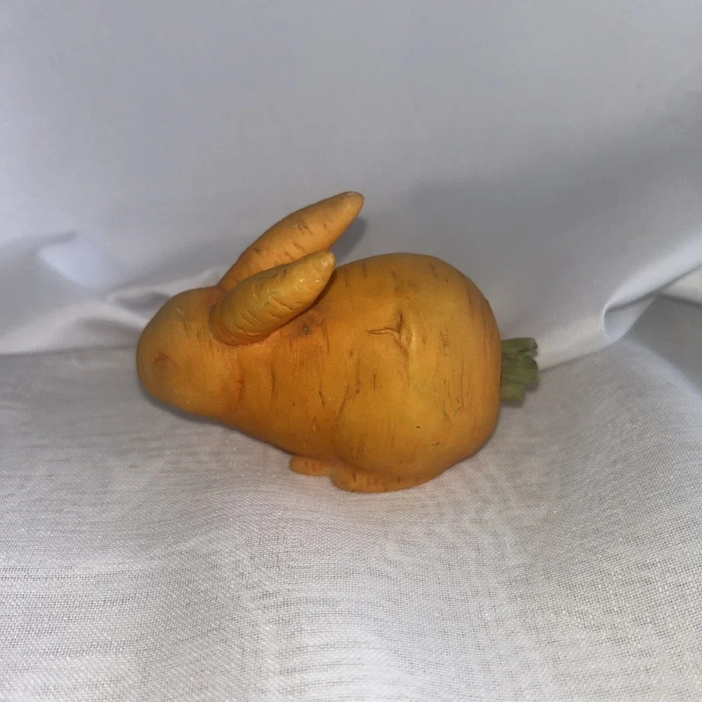 Home Grown by‎ Enesco #4006816 Carrot Rabbits Figurine Collectible Vintage 2006